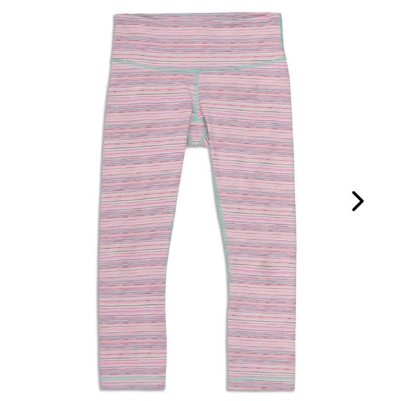 Lululemon Legging Pant Wunder
Under Cyber Stripe Pink Mint Menthol 🌴 - Picture 7 of 7
